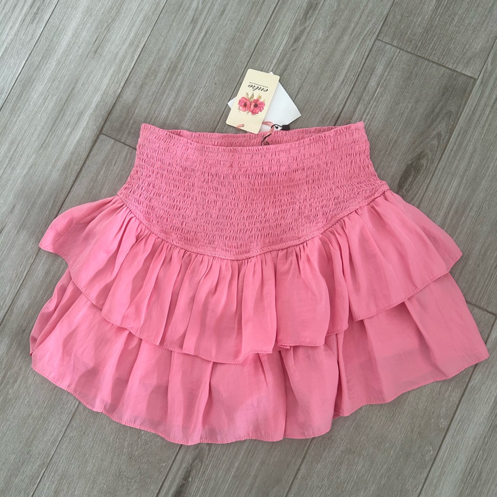 Entro Pink Layered Skirt